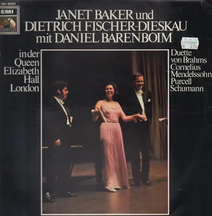Janet Baker und Dietrich Fischer-Dieskau mit Daniel Baremboim - Duette von Brahms, Cornelius, Purcell a.o.