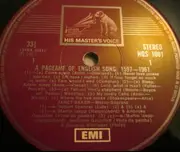 LP - Janet Baker & Gerald Moore - A Pageant Of English Song: 1597-1961