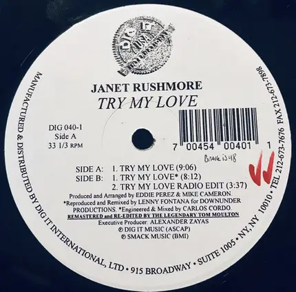 Janet Rushmore - Try My Love