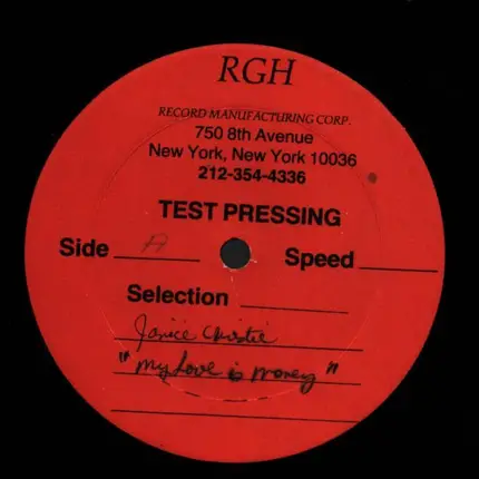 Janice Christie - My Love Is Money