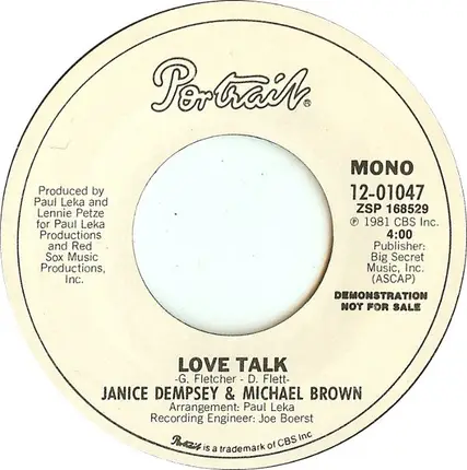 Janice Dempsey & Michael Brown - Love Talk