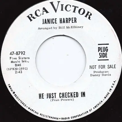 Janice Harper - He Just Checked In