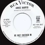 7inch Vinyl Single - Janice Harper - He Just Checked In
