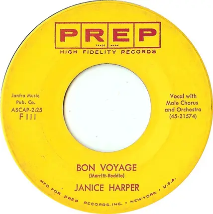 Janice Harper - Tell Me That You Love Me Tonight / Bon Voyage
