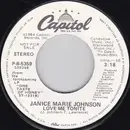 7inch Vinyl Single - Janice M. Johnson - Love Me Tonite