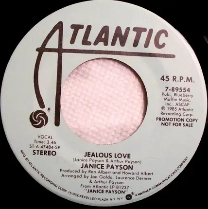 Janice Payson - Jealous Love