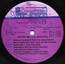12inch Vinyl Single - Janice Christie - Taking Me For Granted