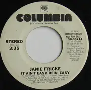 7inch Vinyl Single - Janie Fricke - It Ain't Easy Being Easy