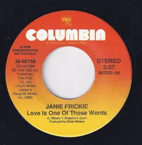 Janie Fricke - Love Is One Of Those Words