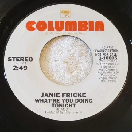 Janie Fricke - What're You Doing Tonight