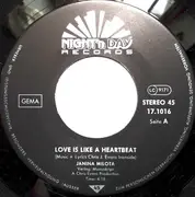 7inch Vinyl Single - Janina Milota - Love Is Like A Heartbeat
