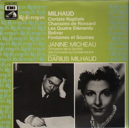 Janine Micheau, Darius Milhaud - Cantate Nuptiale, Chansons de Ronsard, ...