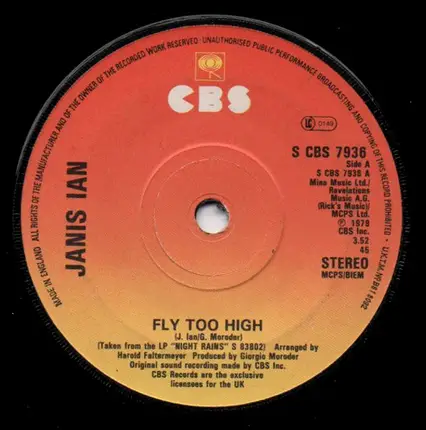 Janis Ian - Fly Too High / Night Rains