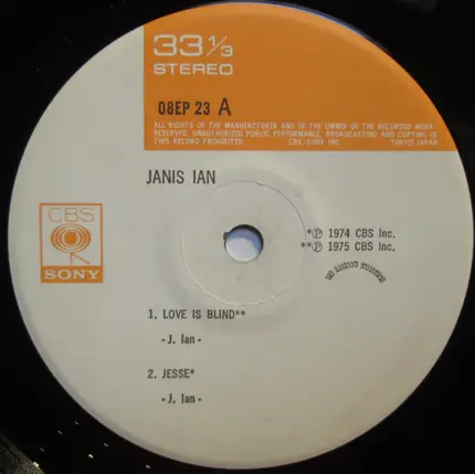 Janis Ian - Love Is Blind E.P.