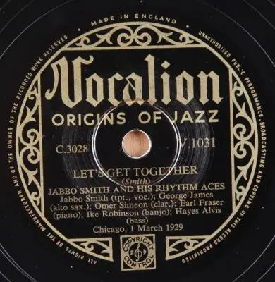 Jabbo Smith And His Rhythm Aces - Sau-Sha Stomp / Let's Get Together
