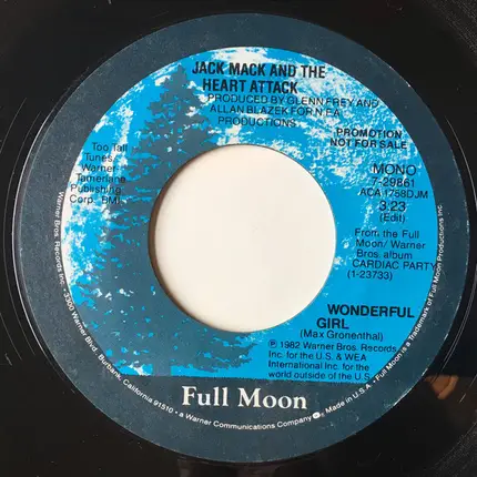 Jack Mack and The Heart Attack - Wonderful Girl