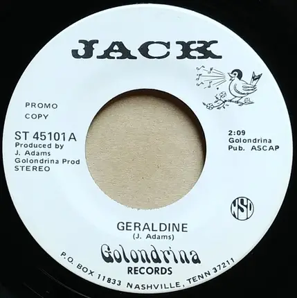 Jack Adams - Geraldine / Can't Be Had
