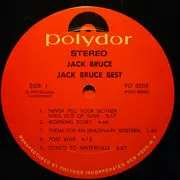 Double LP - Jack Bruce - At His Best - US PRESS
