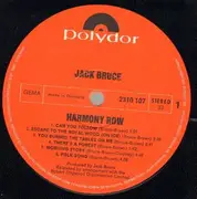 LP - Jack Bruce - Harmony Row - Original 1st German