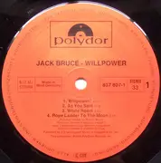 Double LP - Jack Bruce - Willpower: A Twenty Year Retrospective