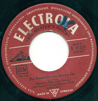 Jack Finey - Die Geschichte Von Stagger Lee