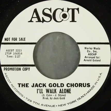 Jack Gold Orchestra & Chorus - Hawaii / I'll Walk Alone