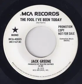 Jack Greene - The Fool I've Been Today