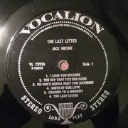 LP - Jack Greene - The Last Letter