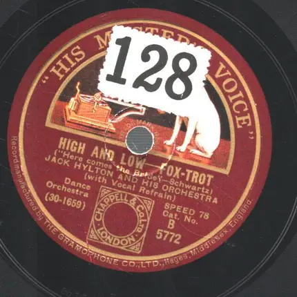 Jack Hylton and his Orchestra - I´m like a sailor / High and low