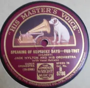 Jack Hylton And His Orchestra - Speaking Of Kentucky Days / Punch And Judy Show
