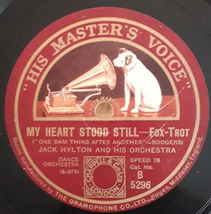 Jack Hylton And His Orchestra - Da-Da-Da / My Heart Stood Still
