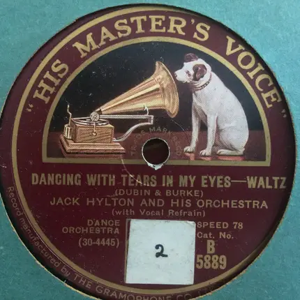 Jack Hylton And His Orchestra - Dancing With Tears In My Eyes / Adeline