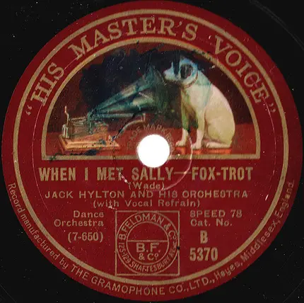 Jack Hylton And His Orchestra - Leonora / When I Met Sally