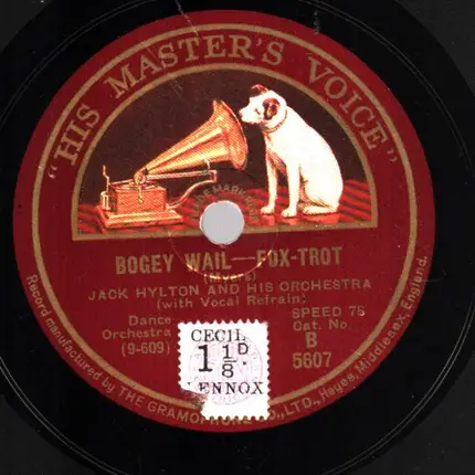 Jack Hylton And His Orchestra - Sarita / Bogey Wail