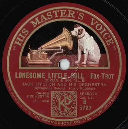 Jack Hylton And His Orchestra - Stepping Out / Lonesome Little Doll