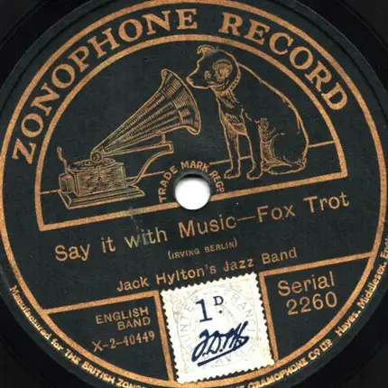 Jack Hylton's Jazz Band - Say it with Music / Rosa Cheeks