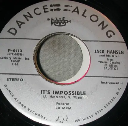 Jack Hansen And His Orchestra - Gozo Merengue