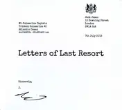 Jack James - Letters Of Last Resort