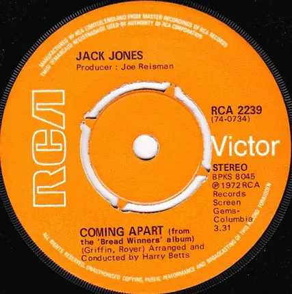 Jack Jones - Coming Apart