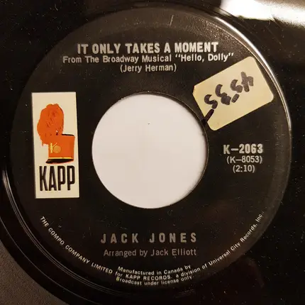 Jack Jones - It Only Takes A Moment