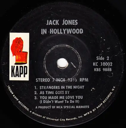 Jack Jones - Jack Jones In Hollywood