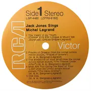 LP - Jack Jones - Sings Michel Legrand