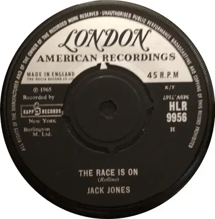 Jack Jones - The Race Is On