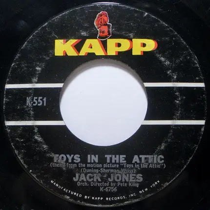 Jack Jones - Wives And Lovers / Toys In The Attic