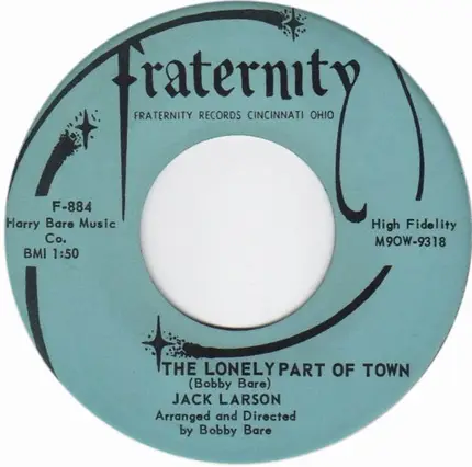 Jack Larson - Back To School Blues / The Lonely Part Of Town