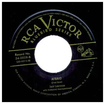 Jack Lawrence - The Greatest Mistake Of My Life / Afraid