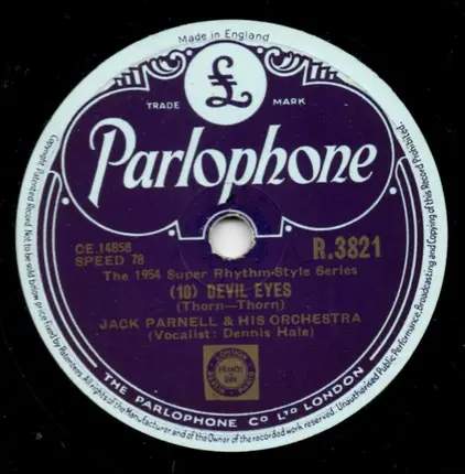 Jack Parnell & His Orchestra - Skin Deep / Devil Eyes