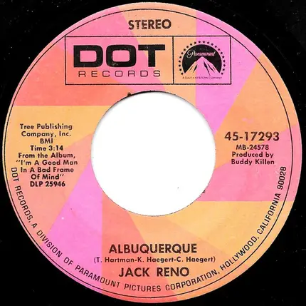 Jack Reno - We All Go Crazy / Albuquerque