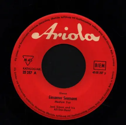 Jack Simon and his All-Star-Band - Einsamer Seemann