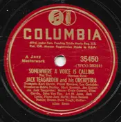 Jack Teagarden And His Orchestra - Somewhere A Voice Is Calling / Red Wing
